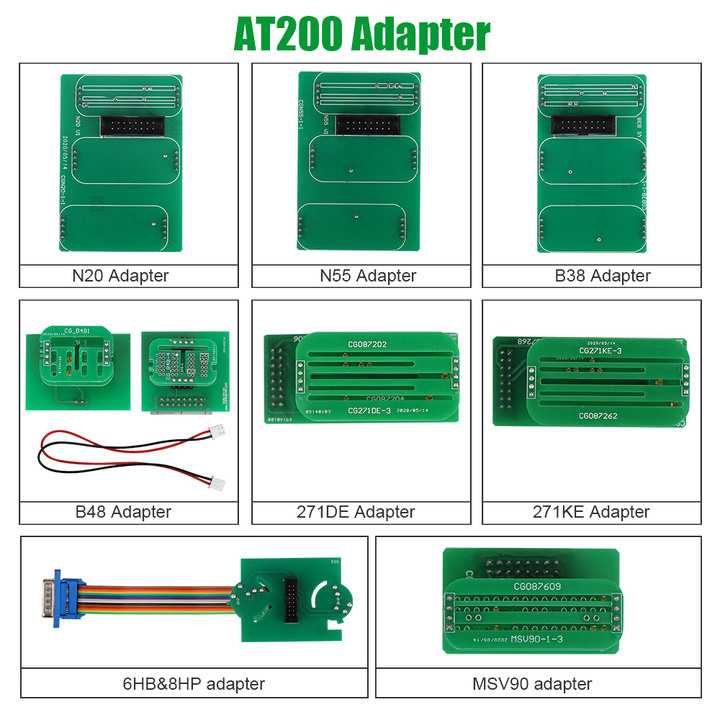 CG CGDI New Adapters Set For FC200 AT200 No Need Disassembly including 6HP & 8HP / MSV90 / N55 / N20 / B48/ B58/ B38 etc