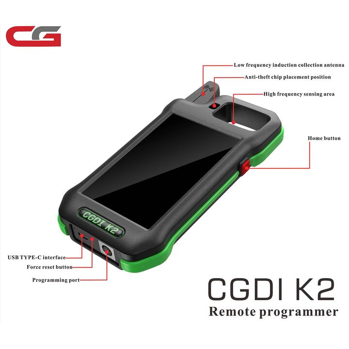 2024 CG CGDl K2 Wifi Multi-functional Remote Generator Professional Smart Locksmith Key Tool Support 96Bit ID48 Copy