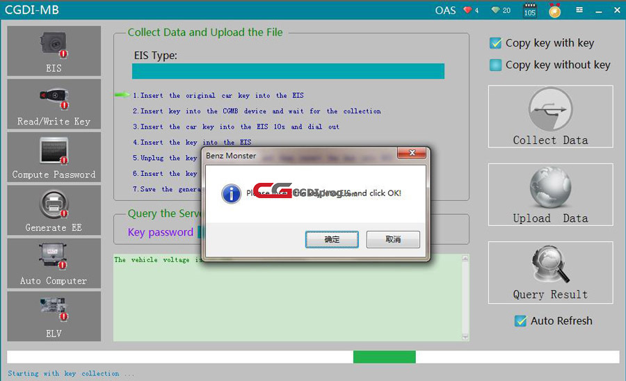 How to use CGDI MB Add a New Key to Benz W211 via OBD 05