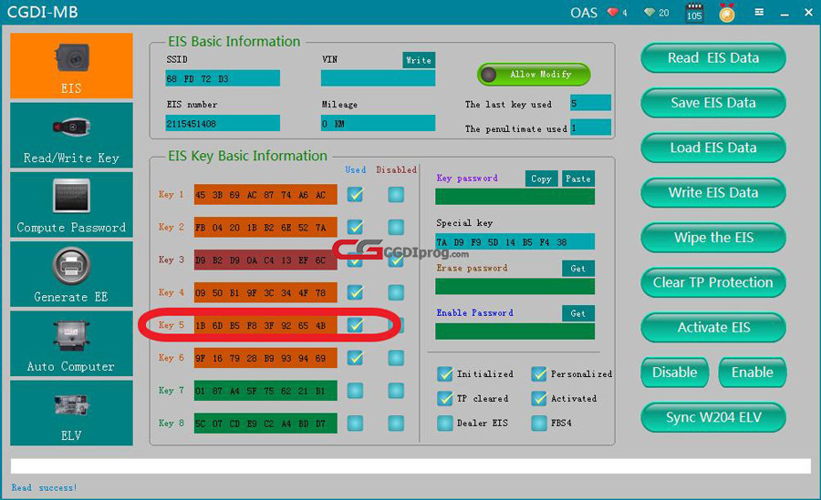 How to use CGDI MB Add a New Key to Benz W211 via OBD 34